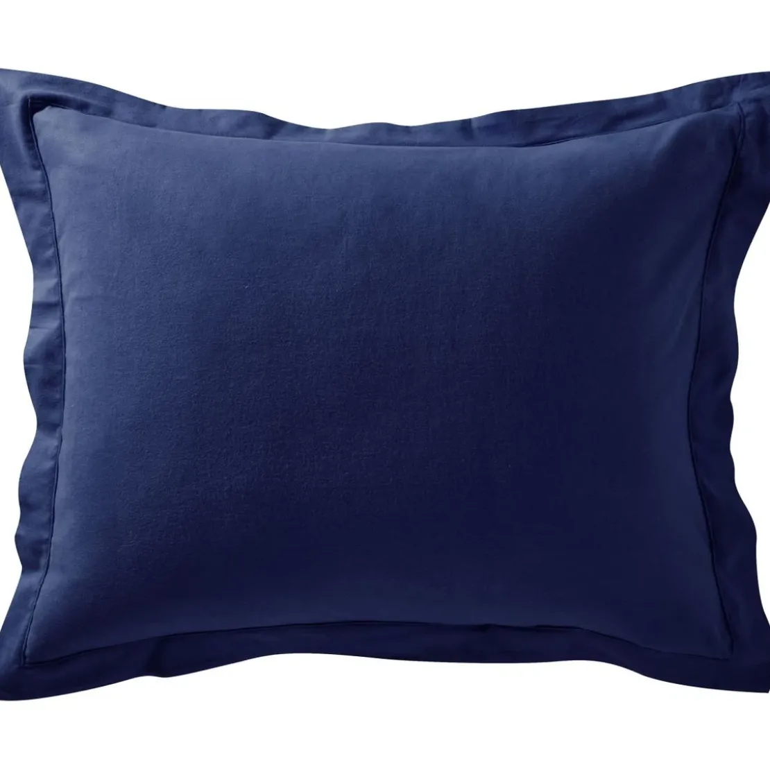 BecquetTaie d'oreiller FLANELLE UNI - bleu encre