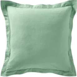 BecquetTaie d'oreiller FLANELLE UNI - vert amande