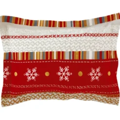 BecquetTaie d'oreiller flanelle écrue à motif cœur - CŒUR DE FLOCON