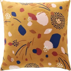 BecquetTaie d'oreiller MELBA jaune ocre en coton