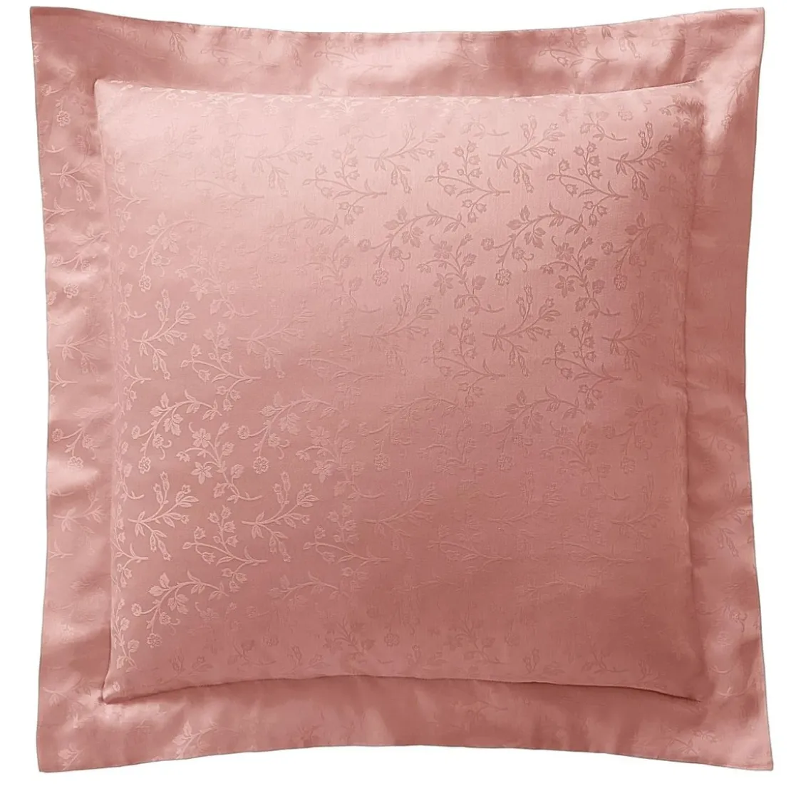 BecquetTaie d'oreiller ou de traversin en satin de coton rose poudré - SUZANNA