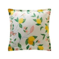 BecquetTaie d'oreiller ou de traversin en coton écru - LEMON BIRD