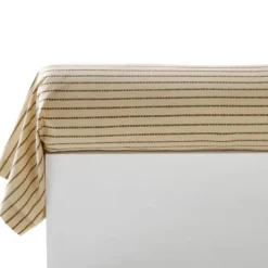 BecquetTaie d’oreiller ou de traversin en coton beige à motif graphique - BAXLEY