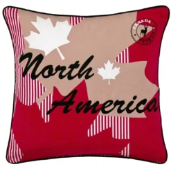 BecquetTaie d'oreiller ou de traversin en coton rouge - NORTH AMERICA