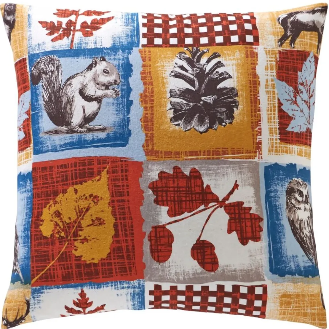 BecquetTaie d'oreiller ou de traversin en flanelle multicolore - HIBOUX