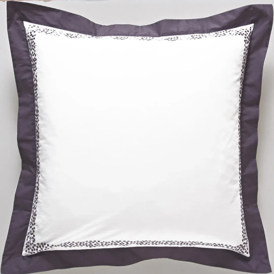 BecquetTaie d'oreiller ou de traversin percale de coton MATHILDE - blanc