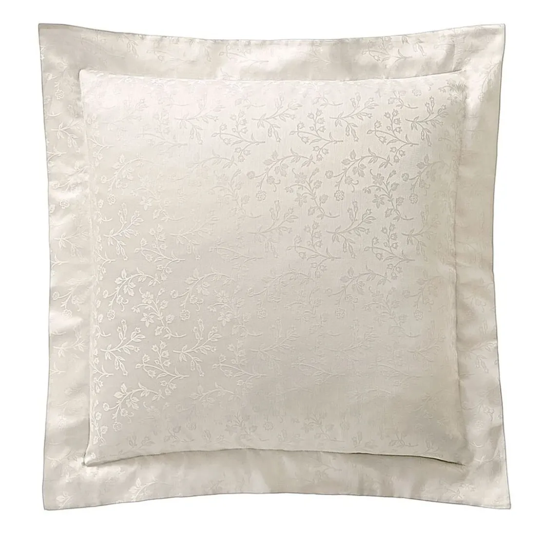 BecquetTaie d'oreiller ou de traversin en satin de coton ivoire - SUZANNA