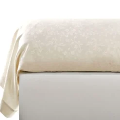 BecquetTaie d'oreiller ou de traversin en satin de coton ivoire - SUZANNA