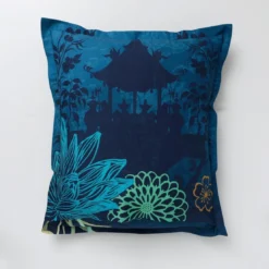 BecquetTaie d'oreiller ou de traversin coton HERON - bleu