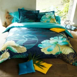 BecquetTaie d'oreiller ou de traversin coton HERON - bleu