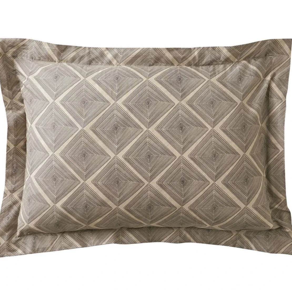 BecquetTaie d'oreiller ou traversin en coton bleu grisé effet patchwork - ILE DE CANDIE