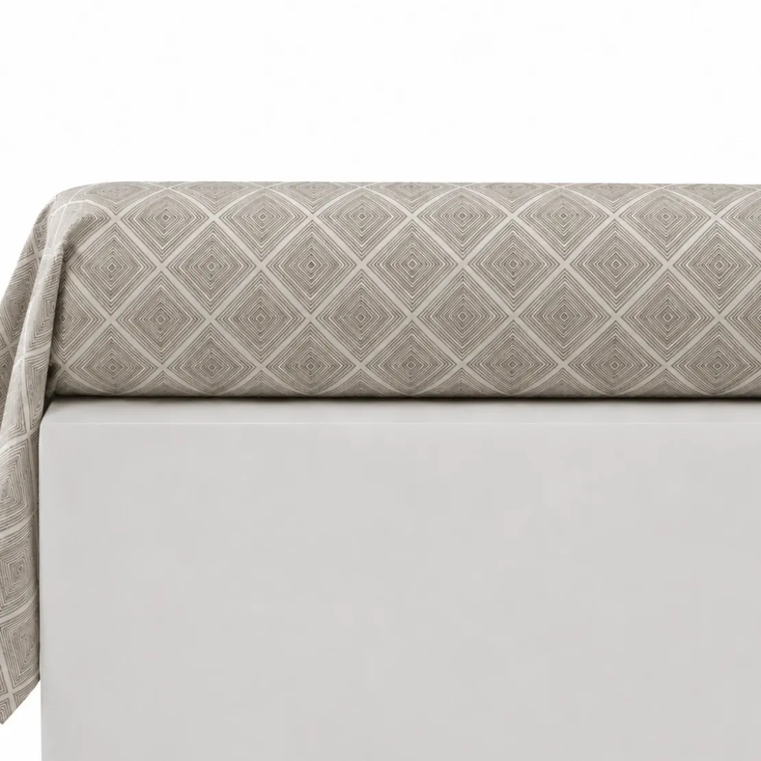 BecquetTaie d'oreiller ou traversin en coton bleu grisé effet patchwork - ILE DE CANDIE
