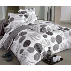 BecquetTaie d'oreiller ou traversin en coton BAXLEY - gris