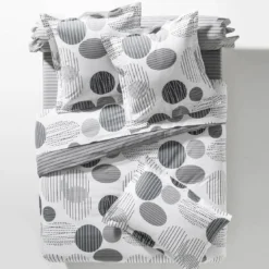 BecquetTaie d'oreiller ou traversin en coton BAXLEY - gris