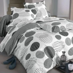 BecquetTaie d'oreiller ou traversin en coton BAXLEY - gris