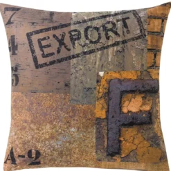 BecquetTaie d'oreiller ou traversin style industriel Marron