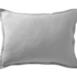 BecquetTaie d'oreiller ou traversin en lin uni - Gris