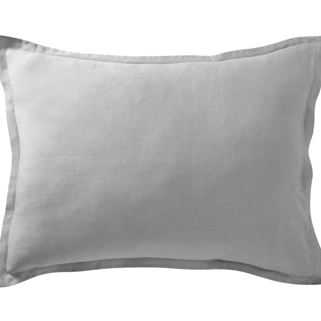 BecquetTaie d'oreiller ou traversin en lin uni - Gris