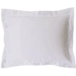 BecquetTaie d'oreiller percale de coton LEOPOLD - blanc