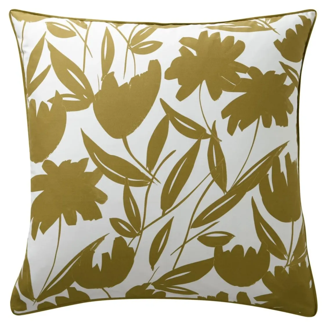 BecquetTaie d'oreiller percale de coton MARTIKA - jaune ocre