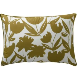 BecquetTaie d'oreiller percale de coton MARTIKA - jaune ocre