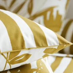 BecquetTaie d'oreiller percale de coton MARTIKA - jaune ocre