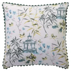 BecquetTaie d'oreiller percale de coton HANOI - bleu