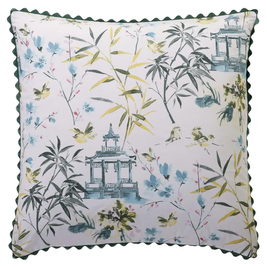 BecquetTaie d'oreiller percale de coton HANOI - bleu