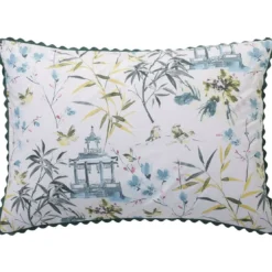 BecquetTaie d'oreiller percale de coton HANOI - bleu