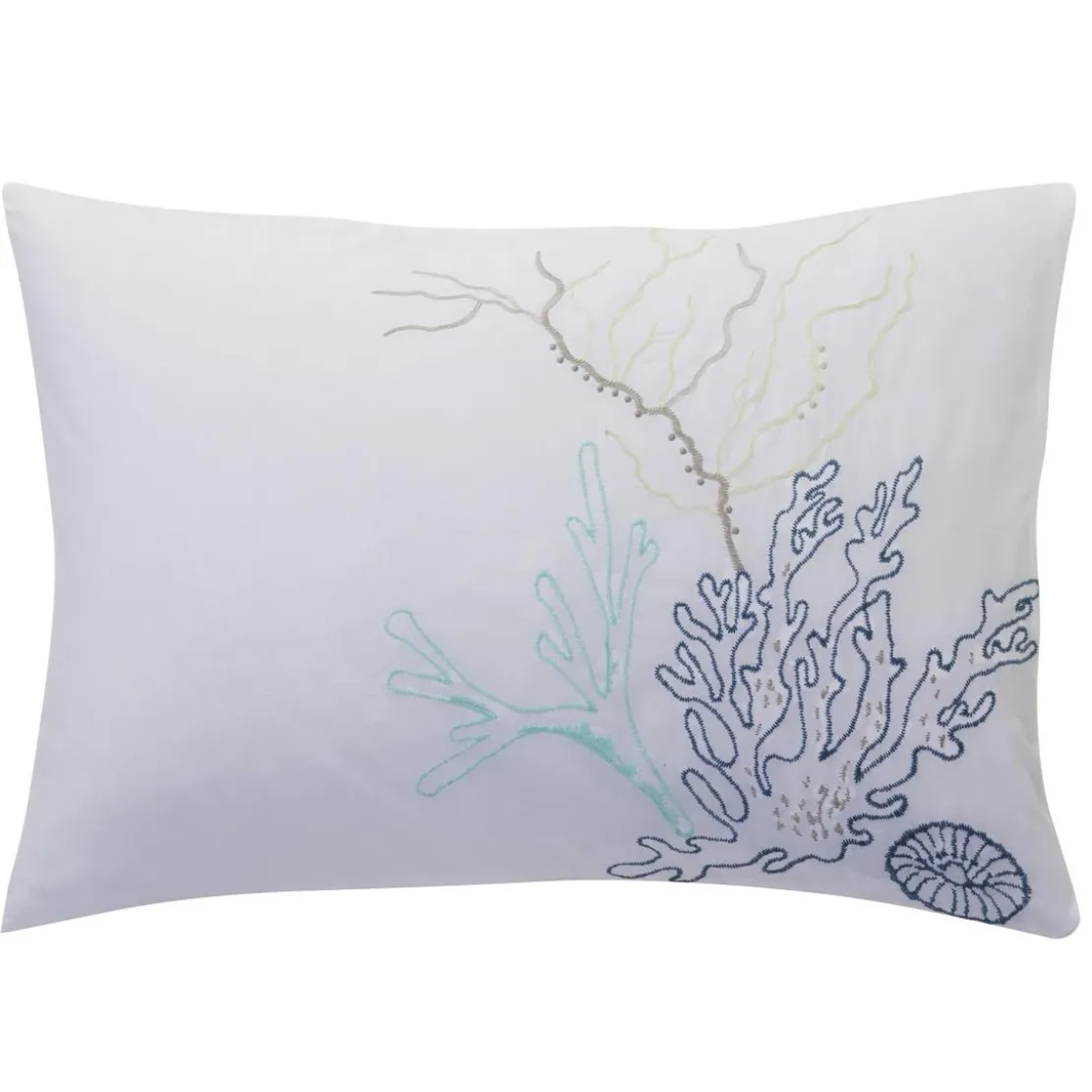BecquetTaie d'oreiller percale de coton RECIF - blanc