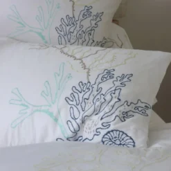 BecquetTaie d'oreiller percale de coton RECIF - blanc