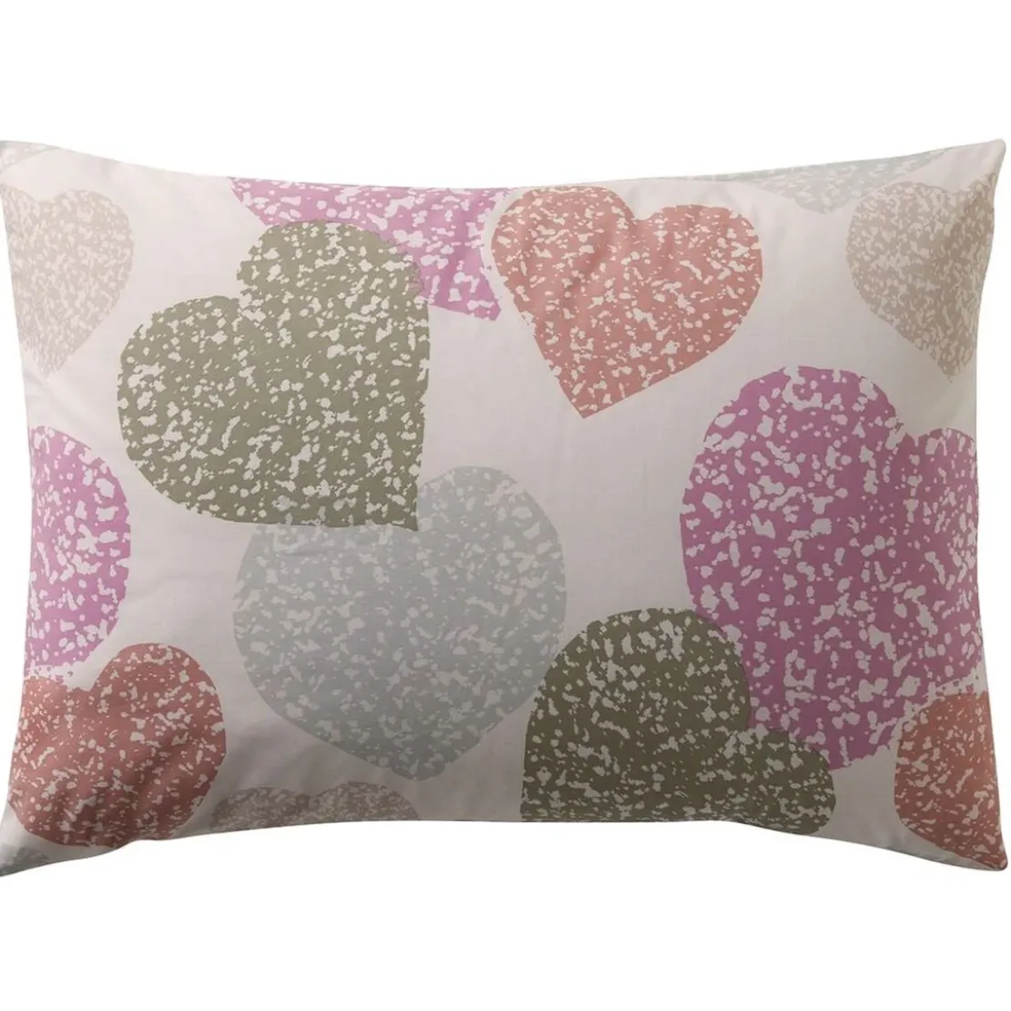 BecquetTaie d'oreiller polycoton LOVERS - rose