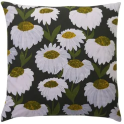 BecquetTaie d'oreiller polycoton MARGUERITE - noir