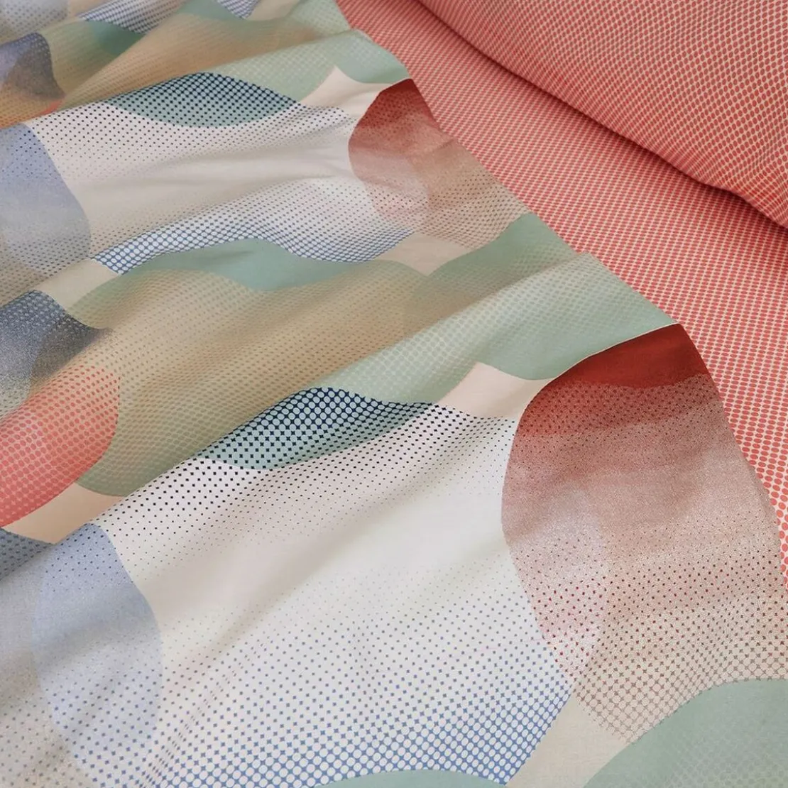 BecquetTaie d'oreiller réversible en coton multicolore - SUNSHINE