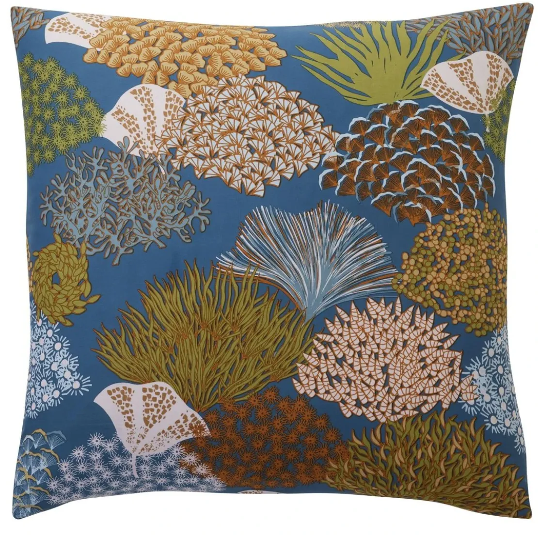 BecquetTaie d'oreiller réversible en coton bleu nuit - SEAVENTAIL