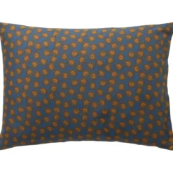 BecquetTaie d'oreiller réversible en coton bleu nuit - SEAVENTAIL