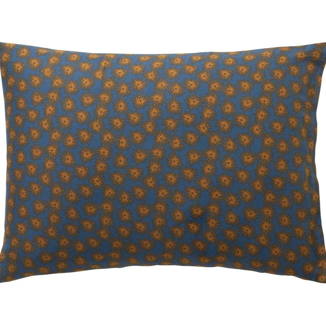 BecquetTaie d'oreiller réversible en coton bleu nuit - SEAVENTAIL