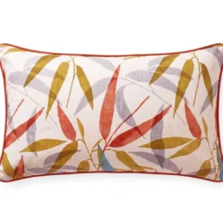 BecquetTaie d'oreiller réversible en percale de coton blanc cassé - MEXICAINE