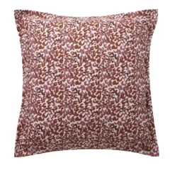 BecquetTaie d'oreiller réversible en percale de coton bois de rose - PANTHERE