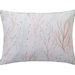 BecquetTaie d'oreiller réversible en percale de coton écru - CORAL REEF