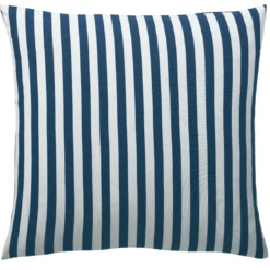 BecquetTaie d'oreiller réversible en coton bleu marine - ANDERSON