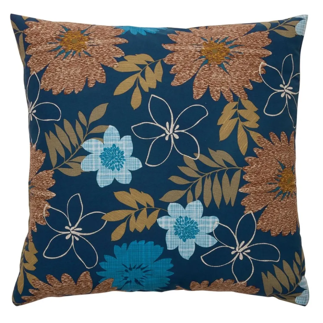 BecquetTaie d'oreiller réversible en polycoton bleu - FLOW BLEU