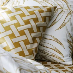 BecquetTaie d'oreiller réversible en coton blanc à motif palmier - PALRI