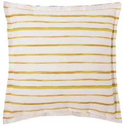 BecquetTaie d’oreiller réversible en coton écru à motif tropical multicolore - IPANEMA