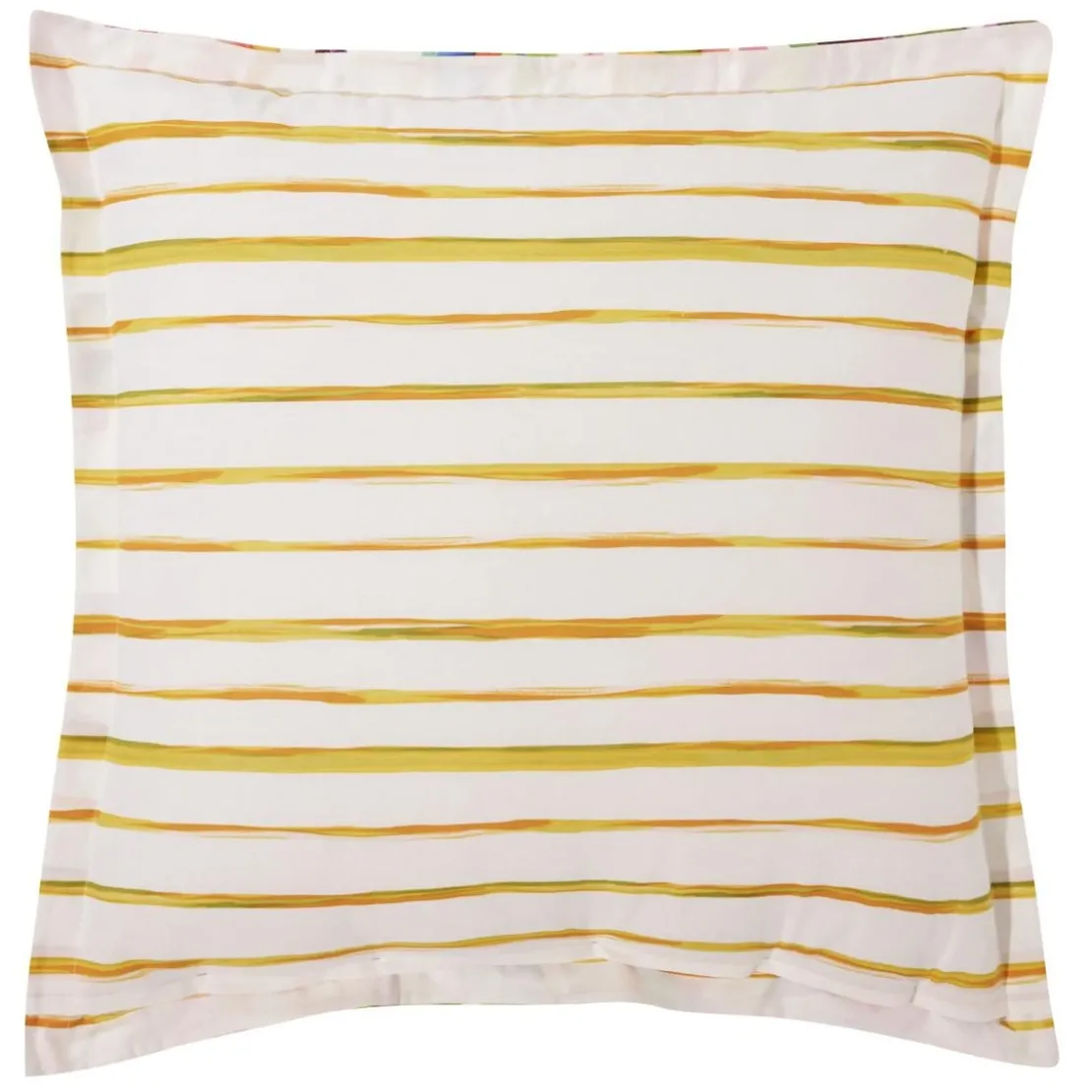 BecquetTaie d’oreiller réversible en coton écru à motif tropical multicolore - IPANEMA