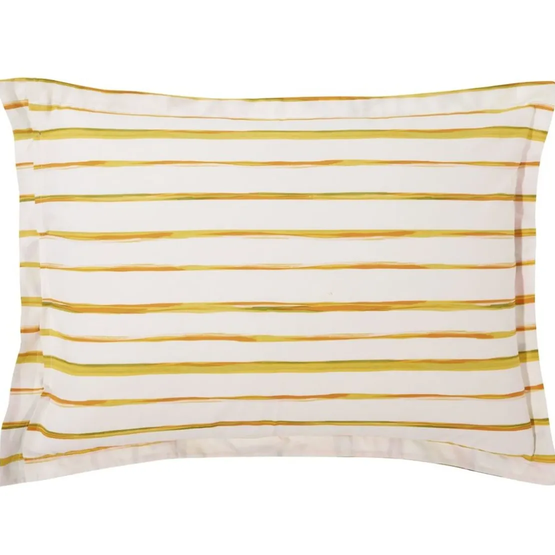 BecquetTaie d’oreiller réversible en coton écru à motif tropical multicolore - IPANEMA