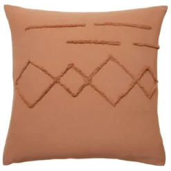 BecquetTaie d'oreiller réversible en coton tufté beige doré - DESERT