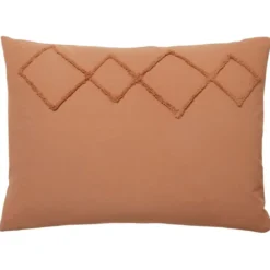 BecquetTaie d'oreiller réversible en coton tufté beige doré - DESERT