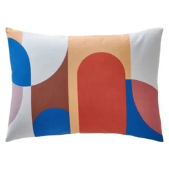 BecquetTaie d'oreiller réversible en coton multicolore à motif géométrique - CAPSULES