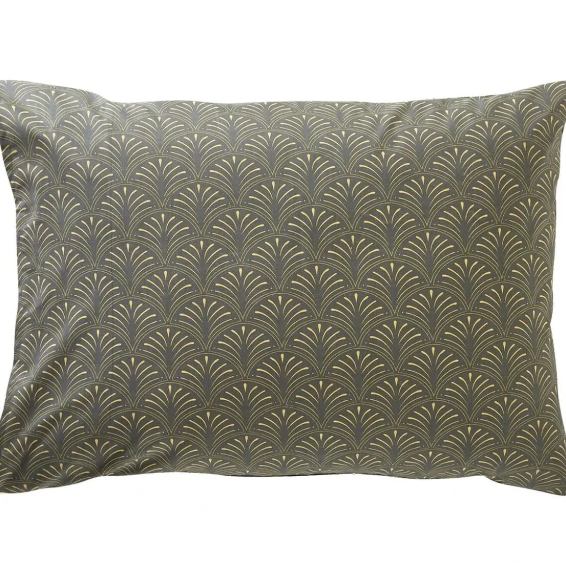 BecquetTaie d'oreiller réversible en coton gris - BALTIA